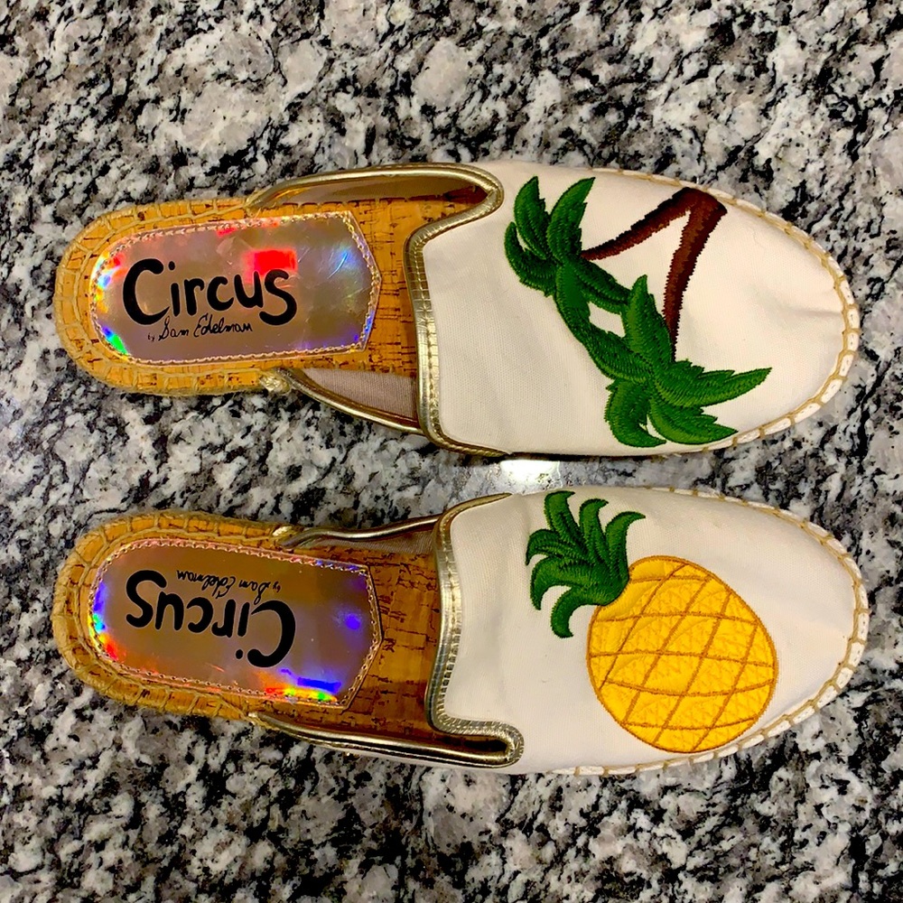 Circus by Sam Edelman Pineapple Palm Tree Slides 6
